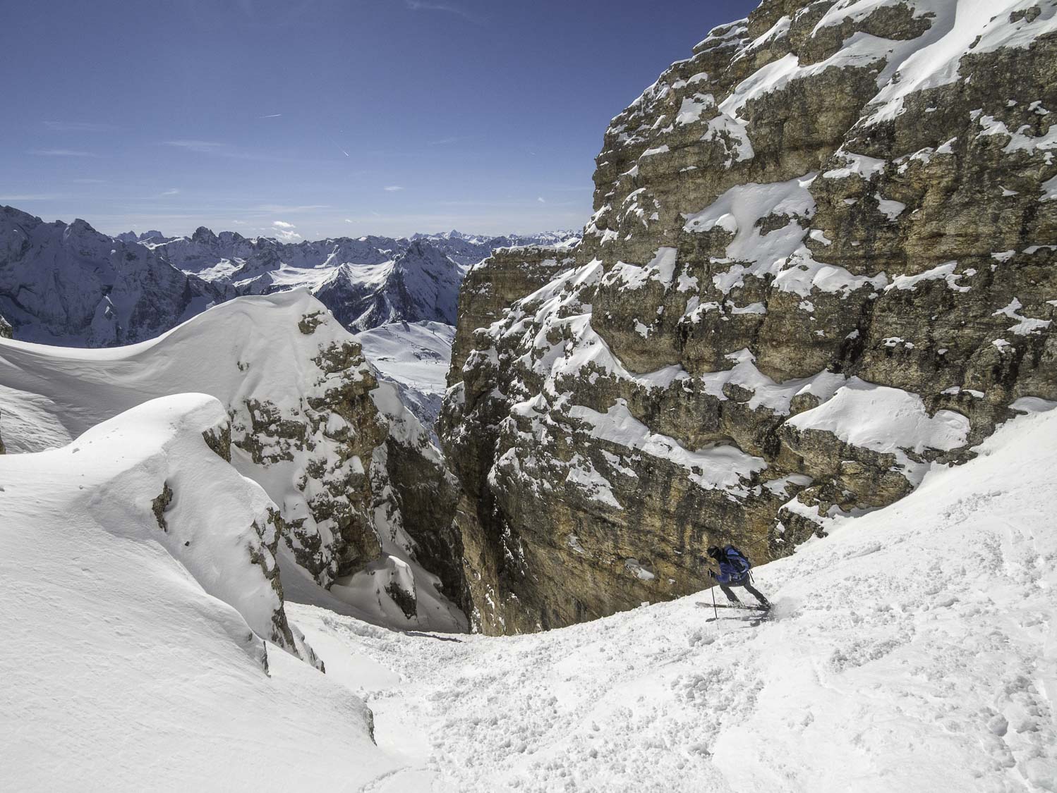 ski randonnée unique Dolomites